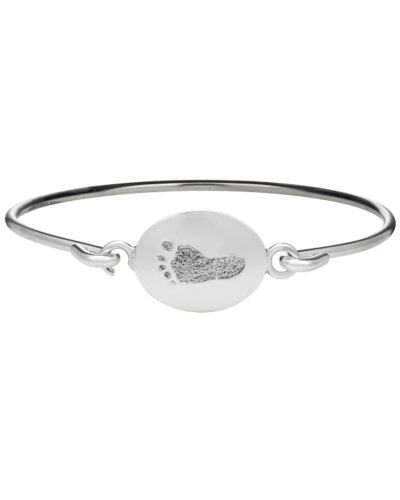 Footprint Sterling Bangle Bracelet